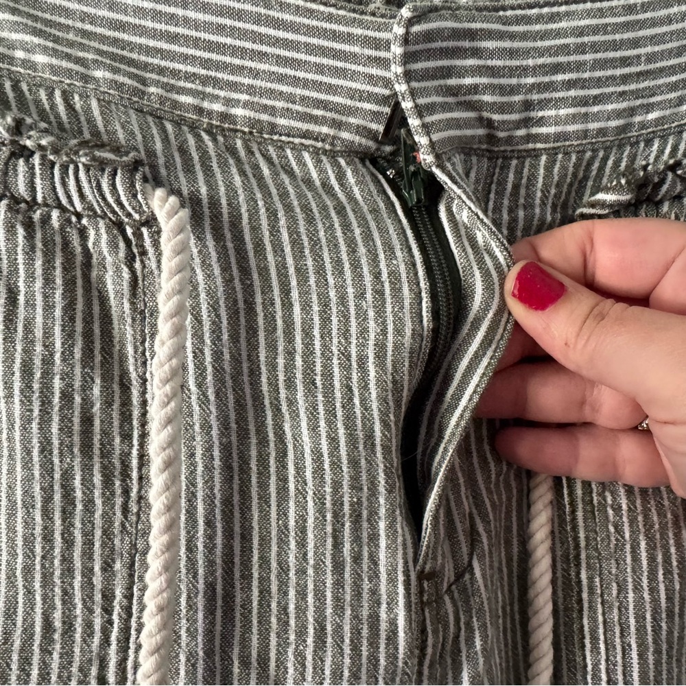 Anthropologie Seashore Striped Linen Pants Coastal Cowgirl Relaxed Trousers XS - Picture 14 of 16